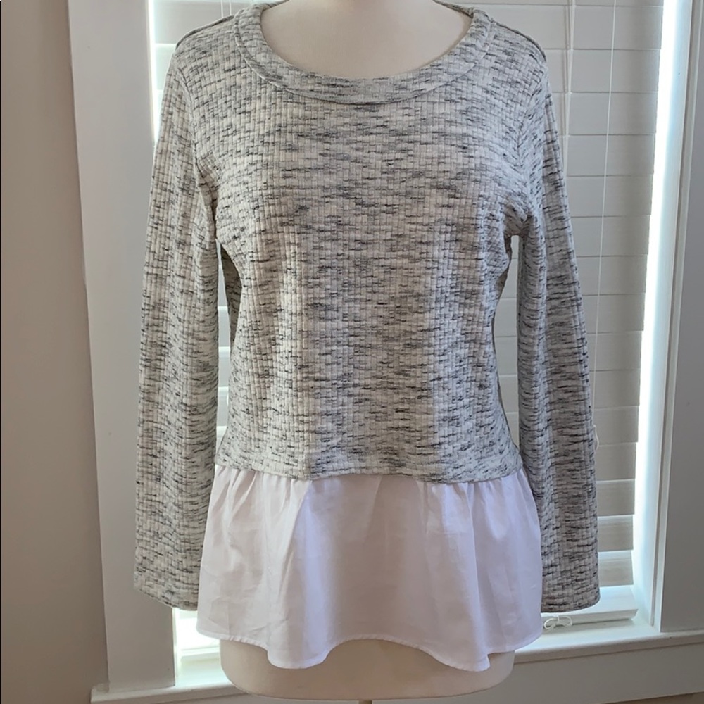 Jane and Delancey layered sweater, sz L